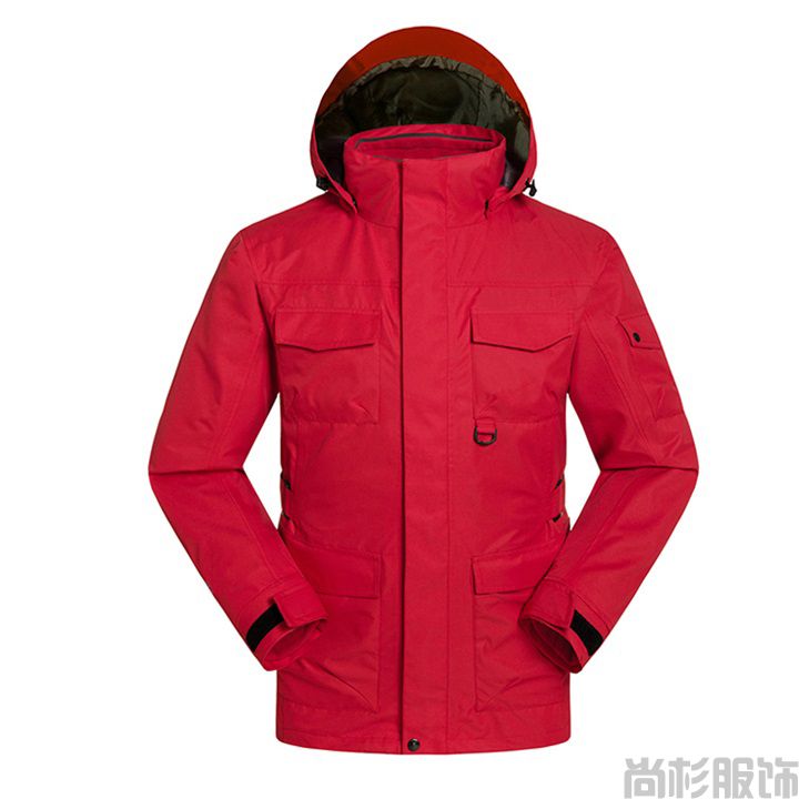 軍綠色兩件套工裝風格沖鋒衣(圖8) 軍綠色兩件套工裝風格沖鋒衣(圖8)