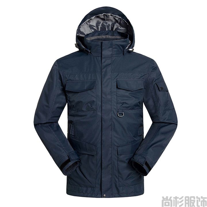 軍綠色兩件套工裝風格沖鋒衣(圖10) 軍綠色兩件套工裝風格沖鋒衣(圖10)